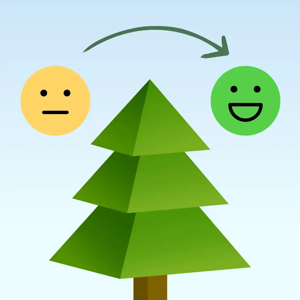 Mood Tracker Diary: MoodForestApp Store Icon Design